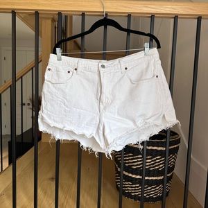 Abercrombie Curve Love Mid Rise Mom Shorts